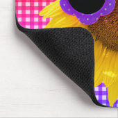 Sonnenbrille auf der Sonnenblumenmousepad Mousepad (Ecke)