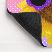 Sonnenbrille auf der Sonnenblumenmousepad Mousepad (Ecke)