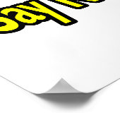 Sonnenbrille auf Kronen Behalte ruhig und sagt nei Poster (Ecke)