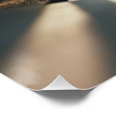 Sonnenbrille auf Sand Poster (Ecke)