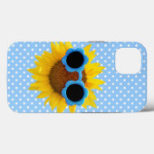 Sonnenbrille auf Sonnenblumen Case-Mate iPhone Hülle (Rückseite (Horizontal))