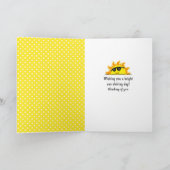 Sonnenbrille auf Sonnenblumen Karte (Innenseite)