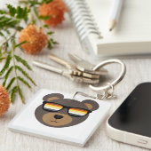 Sonnenbrille aus Gay Bear gestört Schlüsselanhänger (Vorderseite rechts)