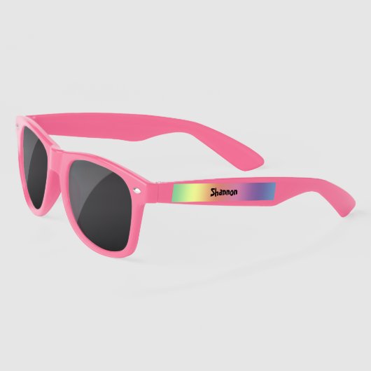 Sonnenbrille aus Kunststoffen - Regenbogenfarben u (Links)