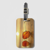 Sonnenbrille Beach Foto Gepäckanhänger (Vorderseite Vertikal)