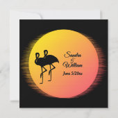 Sonnenbrille beim Hochfahren von Abenden Einladung (Rückseite)