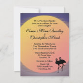 Sonnenbrille beim Hochfahren von Abenden Einladung (Vorderseite)