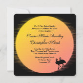 Sonnenbrille beim Hochfahren von Abenden Einladung (Vorderseite)