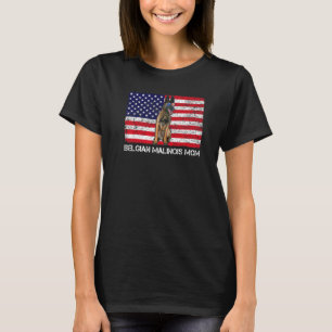 Sonnenbrille Belgische Malinois Mama Flag American T-Shirt