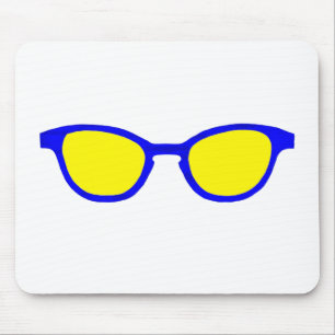 Sonnenbrille Blauer Rim Yellow Lens The MUSEUM Zaz Mousepad