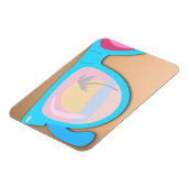 Sonnenbrille Cool Spaß Retro Illustration Magnet (Linke Seite)