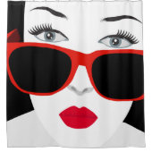 Sonnenbrille Duschvorhang (Vorderseite)