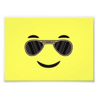 Sonnenbrille Emoji Fotodruck