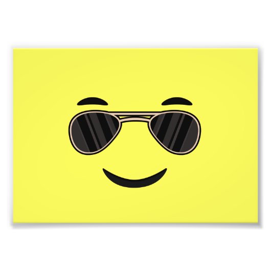 Sonnenbrille Emoji Fotodruck (Vorne)