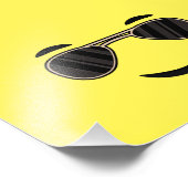 Sonnenbrille Emoji Fotodruck (Ecke)