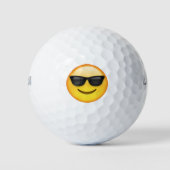 Sonnenbrille - Emoji Golfball (Vorderseite)