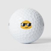 Sonnenbrille Emoji Golfball (Vorderseite)