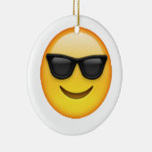 Sonnenbrille - Emoji Keramikornament (Rechts)