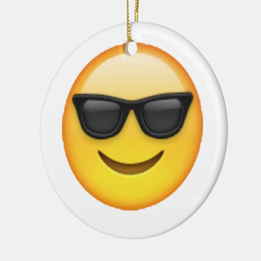 Sonnenbrille - Emoji Keramikornament (Links)