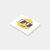 Sonnenbrille Emoji Post-it Klebezettel (angewinkelt)