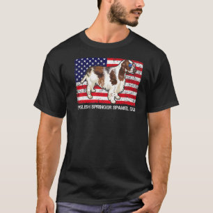 Sonnenbrille Englisch Springer Spaniel Vater Flag T-Shirt