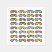 Sonnenbrille Farbenfrohe Sommersonne Pool Party Serviette (Vorderseite)