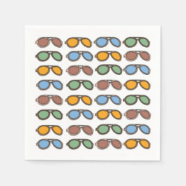 Sonnenbrille Farbenfrohe Sommersonne Pool Party Serviette