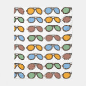 Sonnenbrille farbenfrohe Sommersonnenbrille Fleecedecke (Vorderseite)