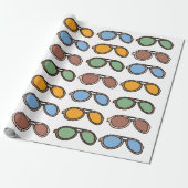 Sonnenbrille farbenfrohe Sommersonnenbrille Geschenkpapier (Ungerollt)