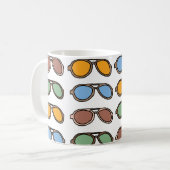 Sonnenbrille farbenfrohe Sommersonnenbrille Kaffeetasse (Vorderseite Links)