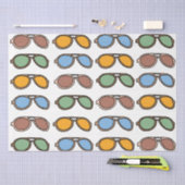 Sonnenbrille farbenfrohe Sommersonnenbrille Seidenpapier (Handwerk)
