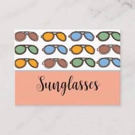 Sonnenbrille farbenfrohe Sommersonnenbrille Visitenkarte