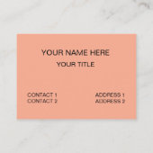 Sonnenbrille farbenfrohe Sommersonnenbrille Visitenkarte (Rückseite)