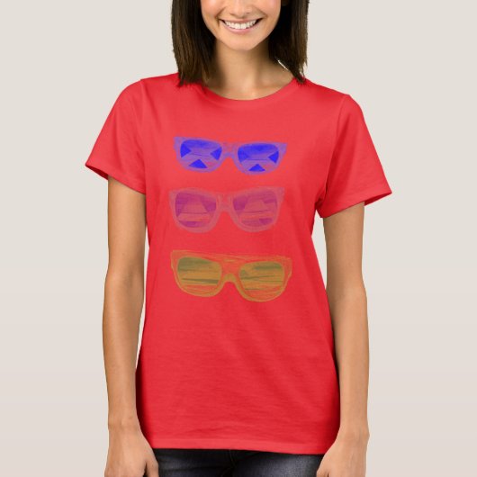 Sonnenbrille für Mädchen T-Shirt (Vorderseite)