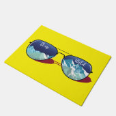 Sonnenbrille Fußmatte (Schrägansicht)