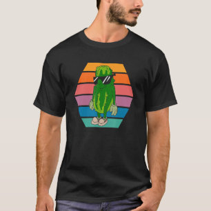 Sonnenbrille Gurkumber Retro Cooles Pickle T-Shirt