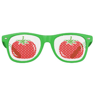 Sonnenbrille in den Schattierungen aus grün und ro