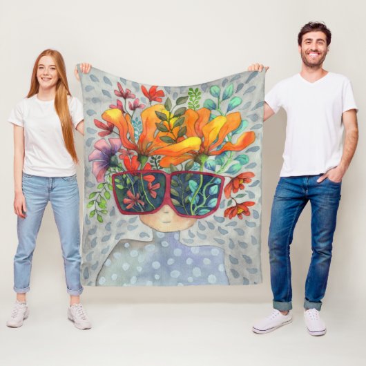 Sonnenbrille Kreativität Fleece Blanket (Beispiel)