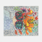 Sonnenbrille Kreativität Fleece Blanket (Vorderseite (Horizontal))