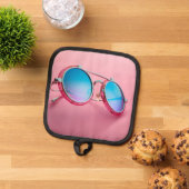 Sonnenbrille Küchen-Accessoire, pink cool Topflappen (Oben Unten)