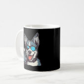 Sonnenbrille mit Daumen nach oben Kaffeetasse (Vorderseite Links)