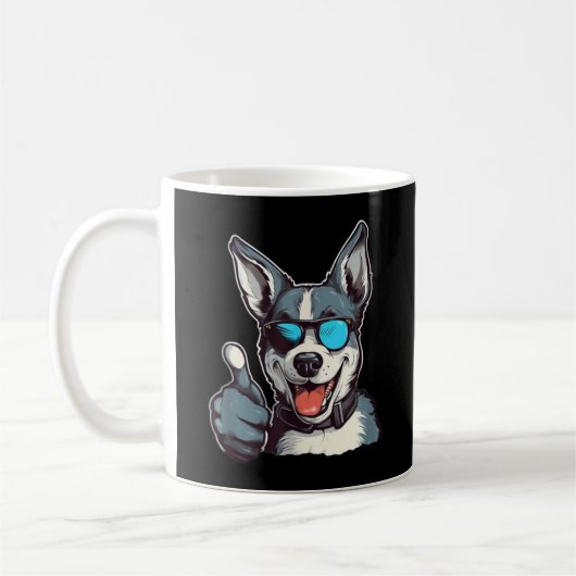 Sonnenbrille mit Daumen nach oben Kaffeetasse (Links)