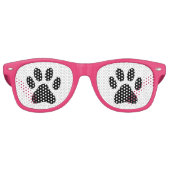 Sonnenbrille mit Hundeschlitten als Party (Vorderseite)