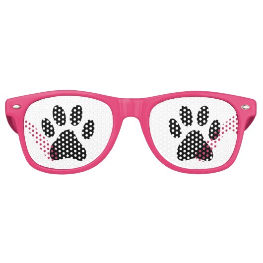 Sonnenbrille mit Hundeschlitten als Party (Vorderseite)