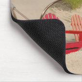 Sonnenbrille mit Liegestühlen Mousepad (Ecke)