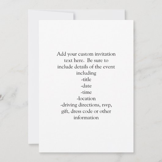 Sonnenbrille mit Mustache Einladung (Rückseite)