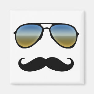 Sonnenbrille mit Mustache Magnet