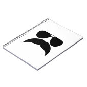 Sonnenbrille mit Schnurrbart - Farbe auswählen Notizblock (Linke Seite)