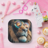 Sonnenbrille mit Text Pappteller (Party)