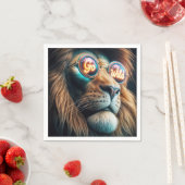 Sonnenbrille mit Text Serviette (Beispiel)